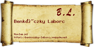 Benkóczky Laborc névjegykártya